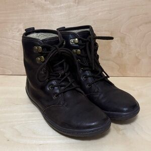 ❄️EU37 Vivo Barefoot Gobi Brown Leather Boots | Sherpa lined